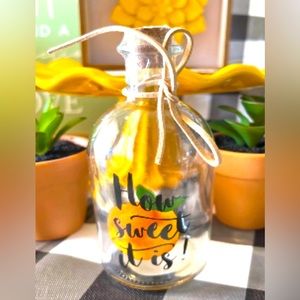 🍊 FARMHOUSE ORANGE GLASS JAR 🍊